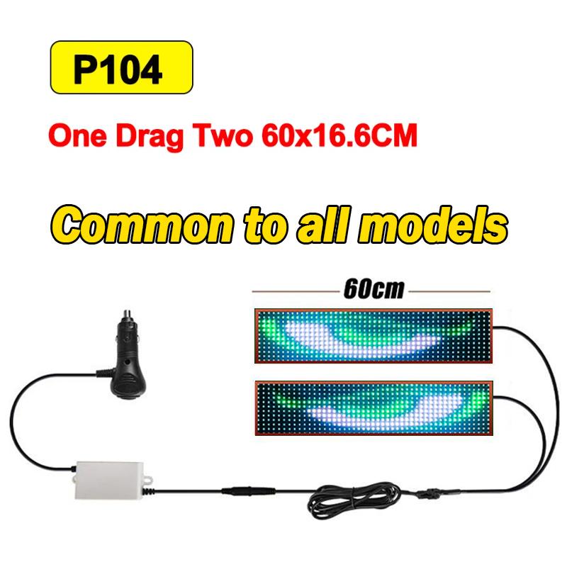 120-200cm RGB LED Car Matrix Pixel Panel Waterproof Display Screen Flexible Dynamic Demon Eyes Lamp Decorative Night Light