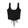 Za2025 Summer New Women clothes Versatile Slimming Sexy Navel Short Knitted Sling Sleeveless Vest Top