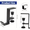 Non-Slip Metal Adjustable Desktop Hook - Ideal for Hanging Backpacks, Handbags, Headphones Wallets No-Drill Installation, Perfect for Home, Office