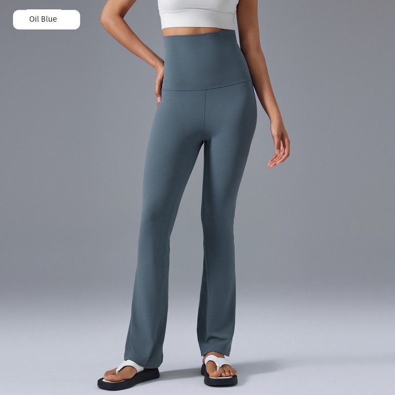 

Lu Same Style Micro-Pull Sports Pants Female 20252 Best Selling High Waist Belly Contracting Nude Feel Slim Looking Fitness Yoga Pants Oil Blue 2XL