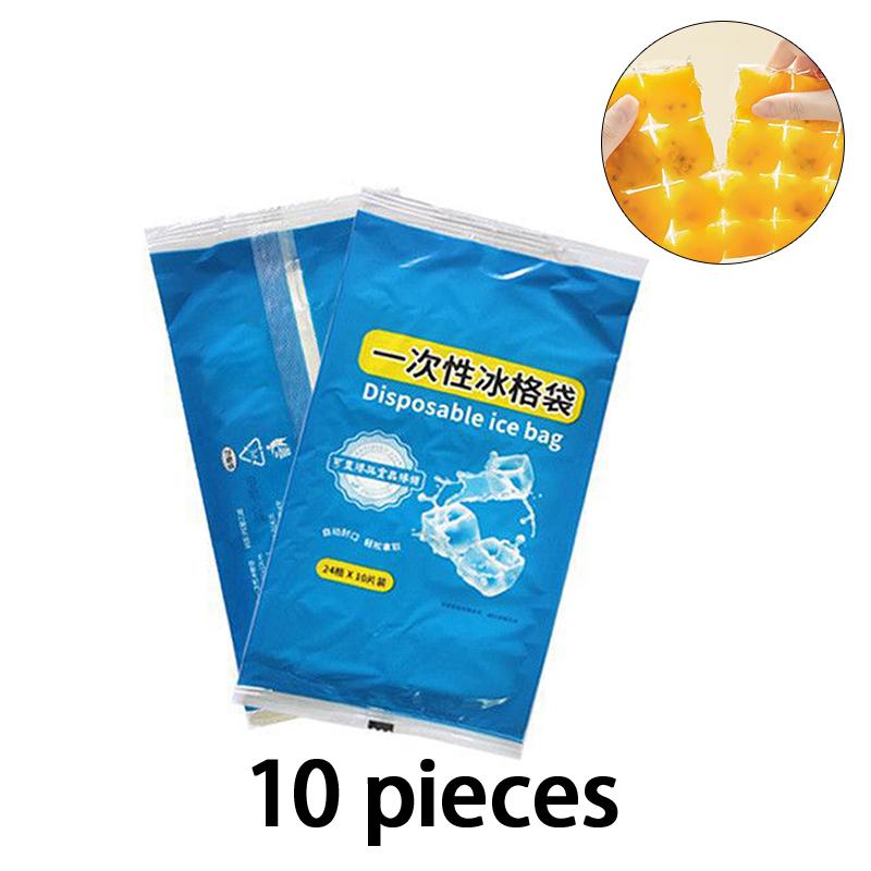 Disposable Ice Bag Lattice Ice Cube Mold Bar Self-Sealing Ice Tray Bag Ice Cube Bag Box Edible Ice Cube