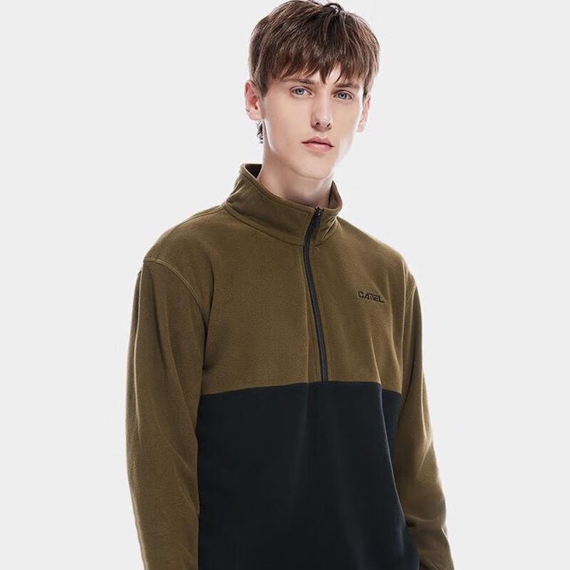 CAMEL Unisex Outdoor Fleece Half-Zip Sweatshirt XXL