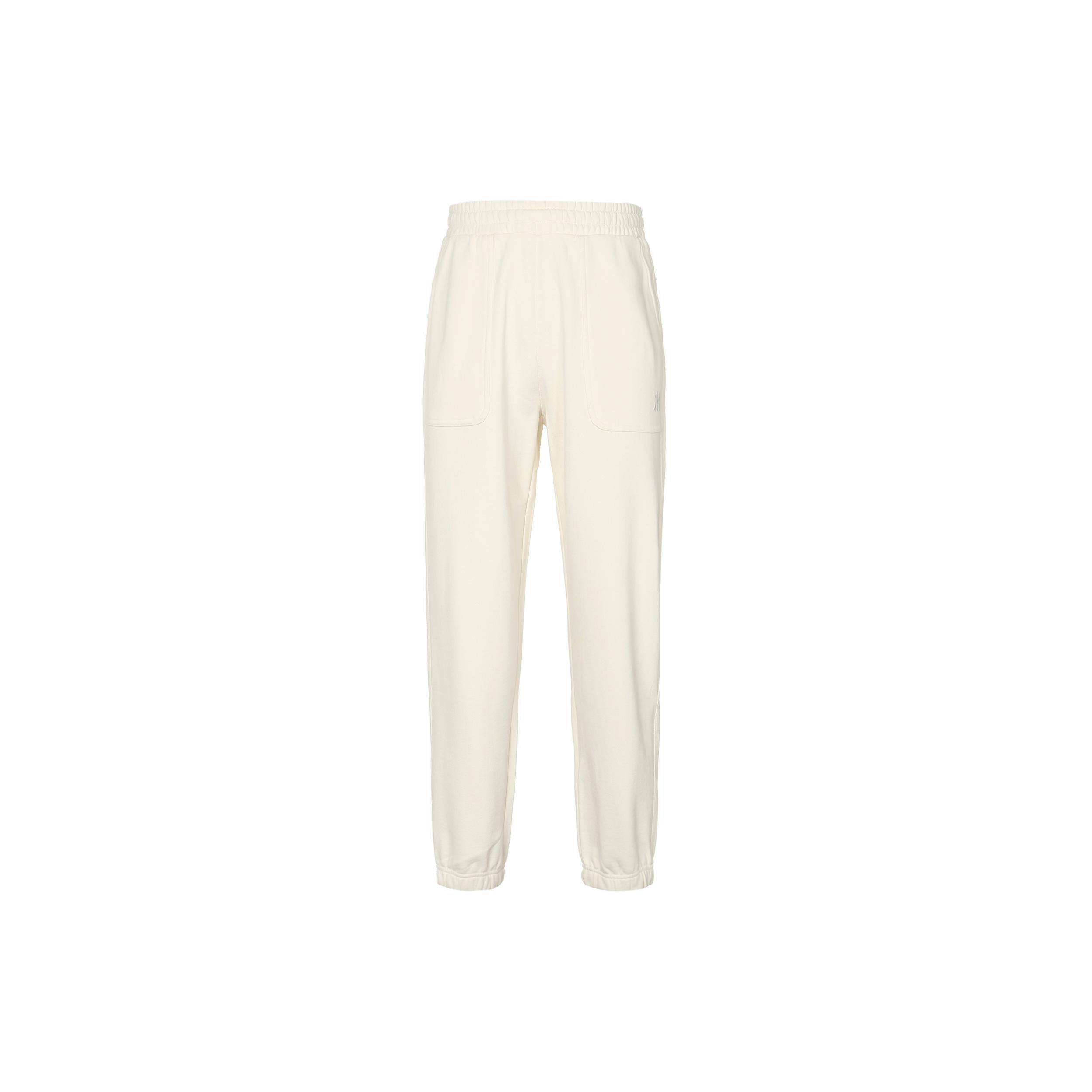 MLB Knitted Sweatpants Unisex Cream 3APTB0121-50CRS XL