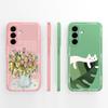 For Samsung Galaxy A37 A57 Phone Case Minimalist Style Camera Protection Back Cover Soft Liquid Silicone Anti Drop Bumper Funda