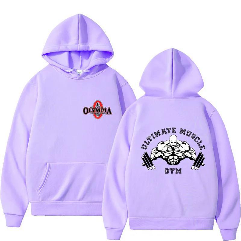 Мужские толстовки в стиле хип-хоп OLYMPIA Gym Fleece Hoodies XXXL светло-фиолетовый 2553₽