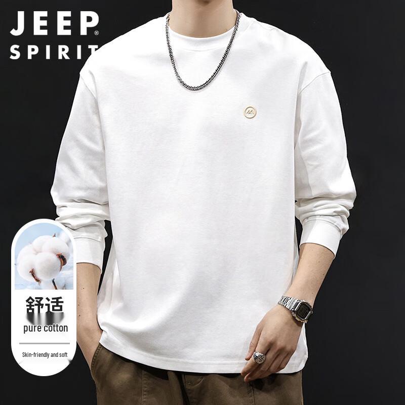 JEEP SPIRIT Men s Autumn Long Sleeve Round Neck T-Shirt 3XL
