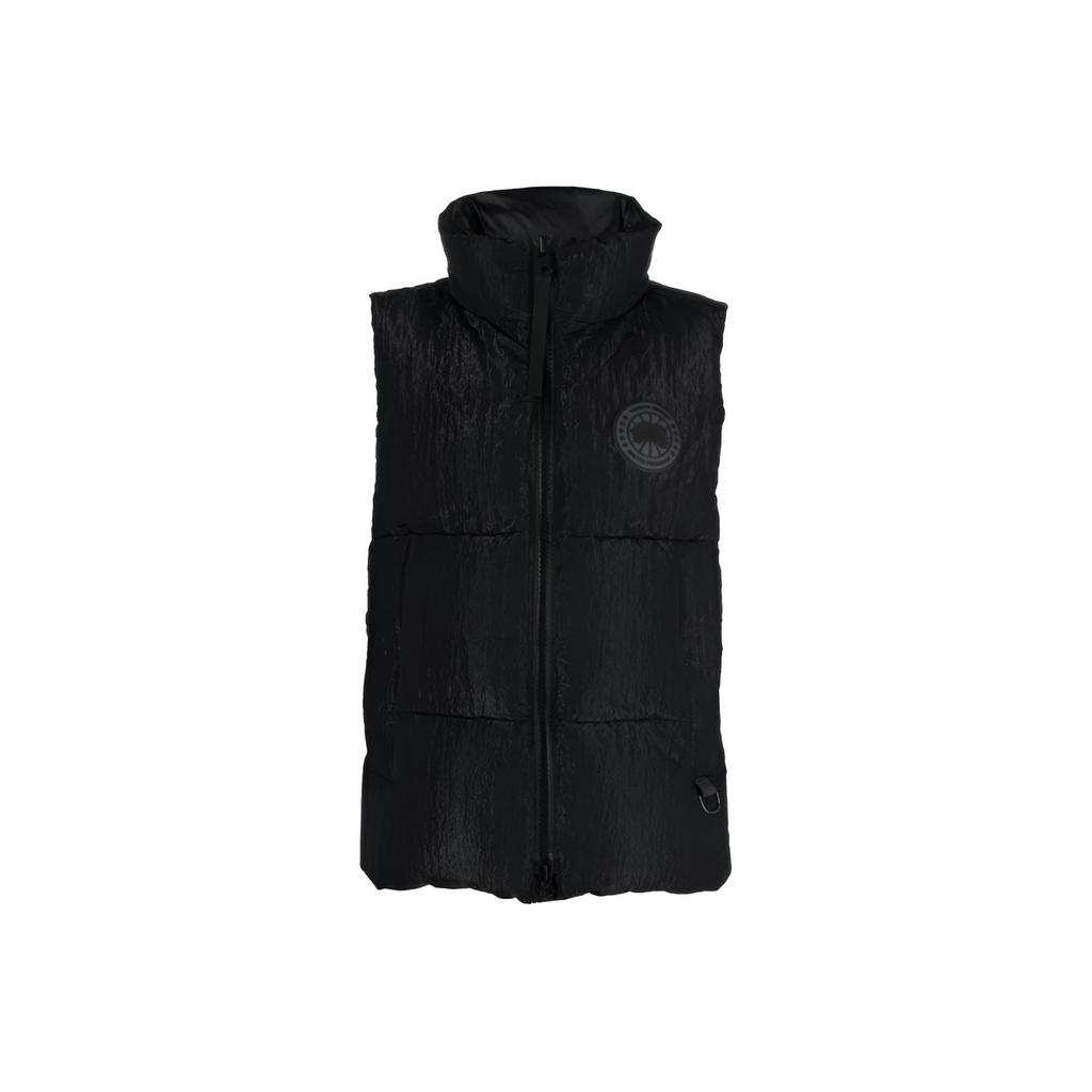 Canada Goose Langford Series FW23 Black Label Windproof Waterproof Insulated Logo Patch Stand Collar Zip Sleeveless Vest Women vests 2616MB1-61