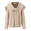 French Autumn Gentle Style Soft Knitwear Pullover and Shawl Two-Piece Set Sweater Top