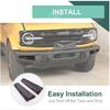 JeCar Car Front Bumper Racing Grill Insert Grille Trim ABS Sticker Cover For Ford Bronco 2021 UP Car Exterior Accessories