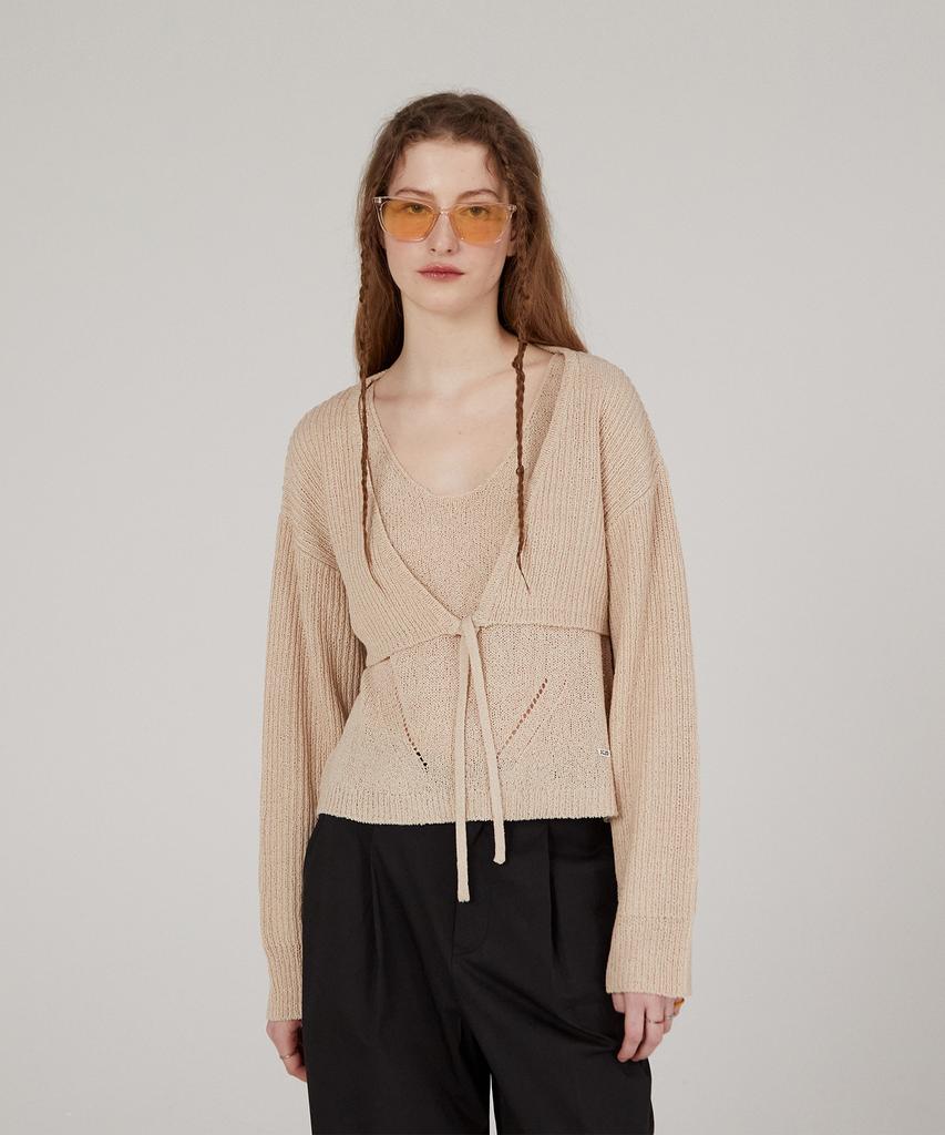 JUCYJUDY J Boucle Knit Inner Cardigan Set (On) Jykt32Aa