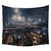 Future Technology Exploration Cartoon Pattern Tapestry Wall Hanging Tapestry for Home Decor