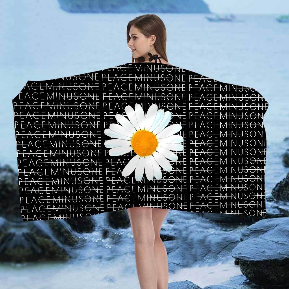 G-Dragon Peaceminusone Design Microfiber Beach Towel Absorbent Quick Dry Soft Yoga Swimming Resort Mountain Climbing Towel