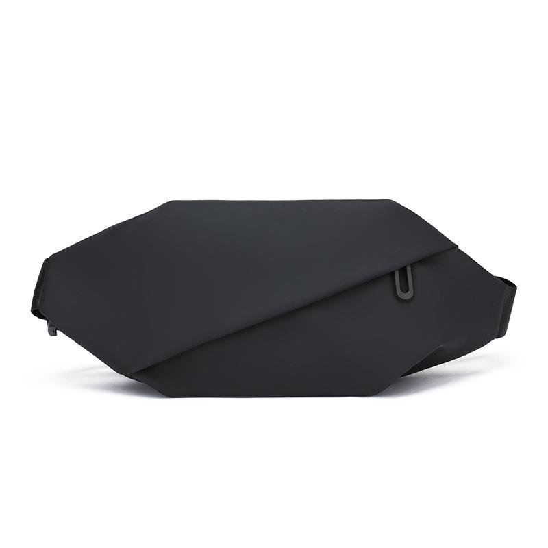 Man Nylon Waterproof Waist Pack Minimalist Outdoor Sports Running Jogging Waist Bag Fashion Crossbody Belt Bag Chest Bag for Men