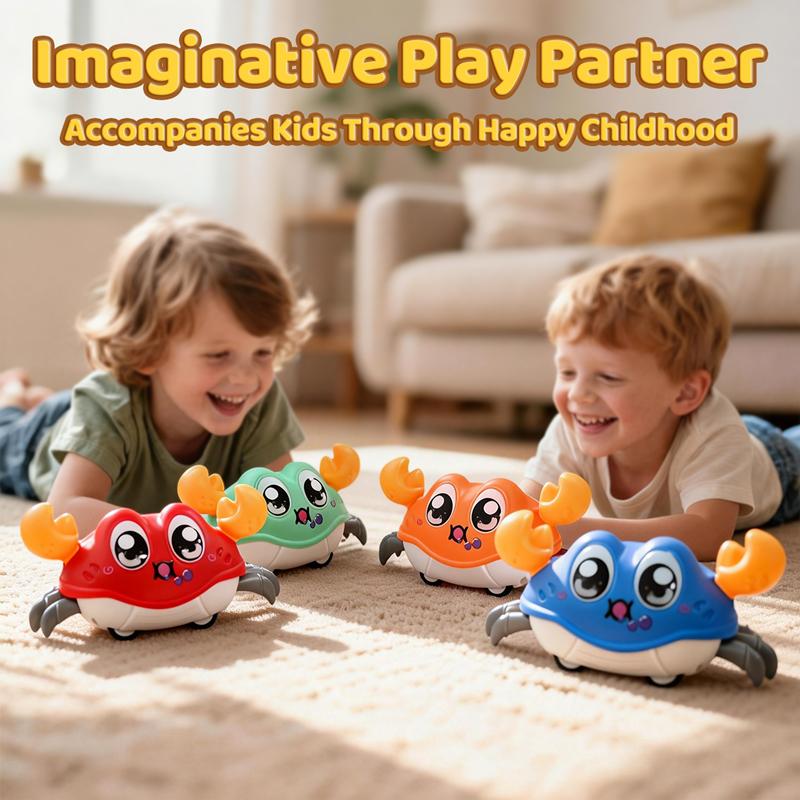 Kinder Spaß Doppelte Rückstellkraft Links und Rechts Schütteln Simulation Krabbe Spielzeug Baby Laufen Blasen Simulation Krabbe Krabbe Krabbeln