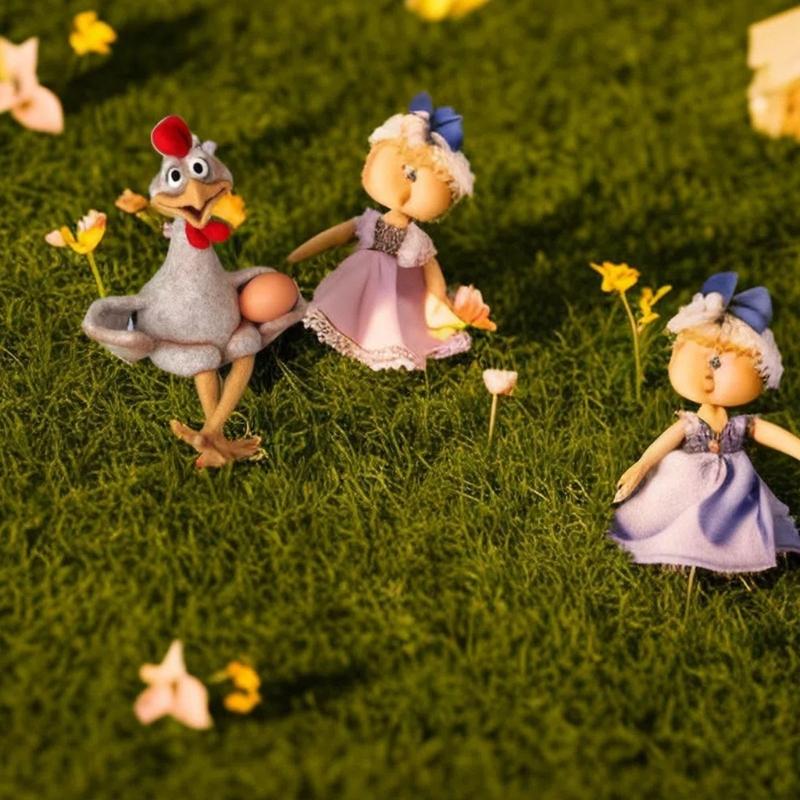 Funny Hens Statue Handcrafted Resin Adornment Delicate Size Holiday Gift Home Accessories For Tabletop Shelf Display