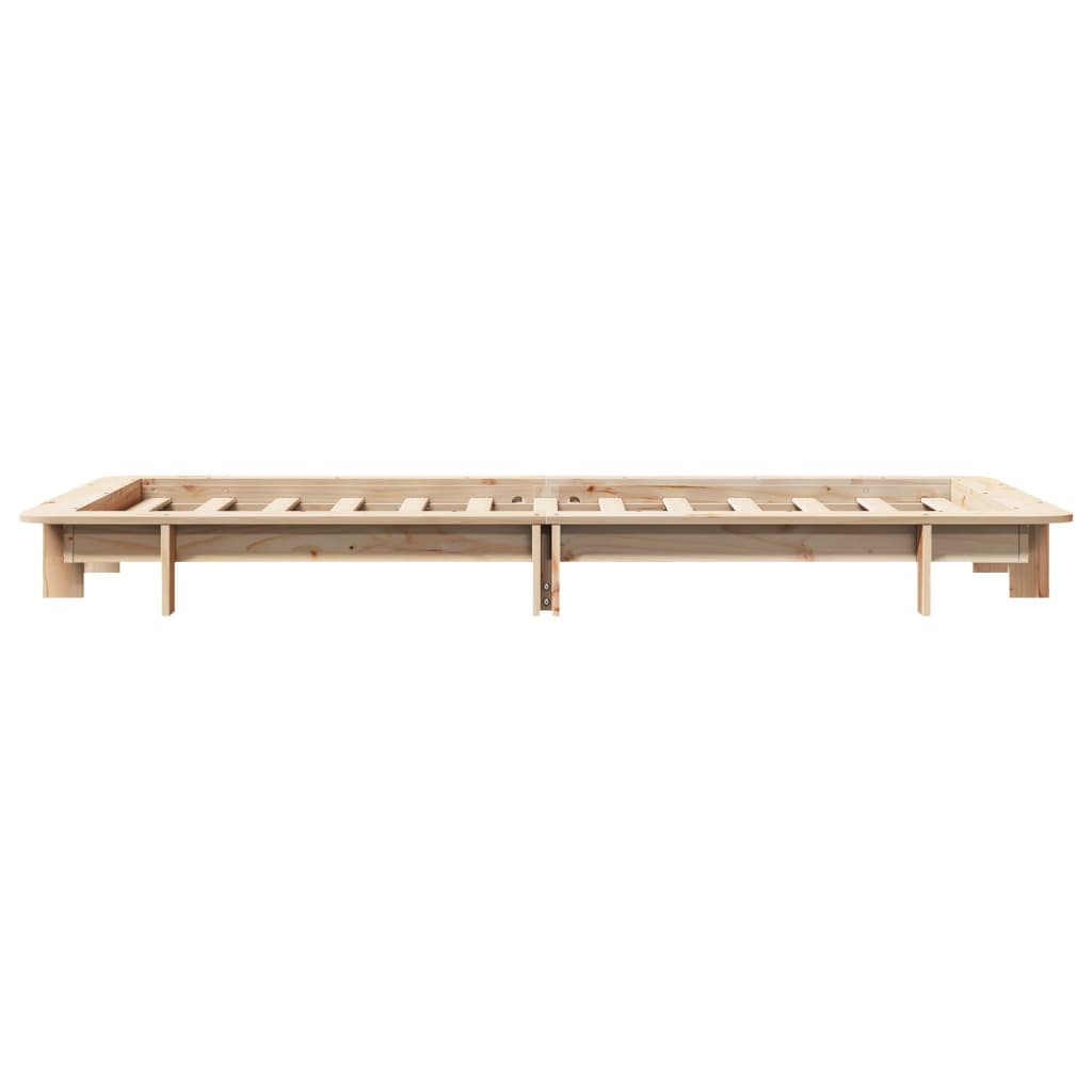 Vidaxl Bed Frame Without Mattress, 90X190 Cm, Solid Pine Wood