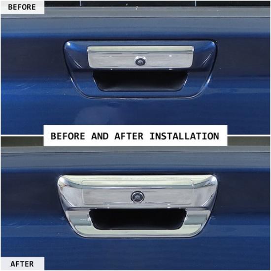 Rear Door Tailgate Handle Cover Trim Decor Chrome For Dodge Ram 1500 18+Exterior