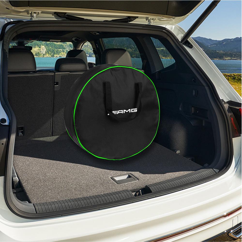 Vehicle Charging Cable Bag Car Chargering Gun Storage Bag Auto Trunk Organizer For Mercedes Benz AMG W204 W205 W210 W211 GLK GLA