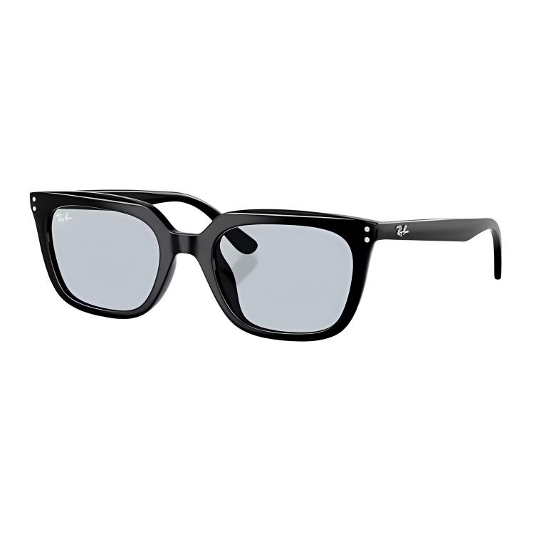 RayBan Original Logo Design Propionate Square Frame Irregular Sunglasses Unisex Couple Black