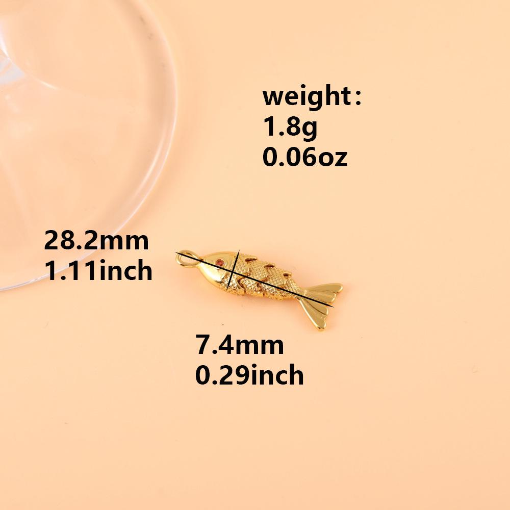 Eleganter vergoldeter Koi-Fisch Anhänger mit Strasssteinen