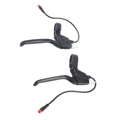 1 Pair Durable Waterproof Brake Lever Set Power Off Handle Black Brake Handles 2 Pin Connector Brake Lever Electric Scooter