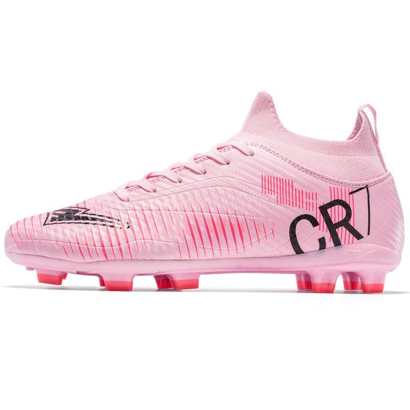 Adult Cr7 Football Shoes Men'S High-Top Ag Long Nails Student Broken Nails Game Training Broken Nails Football Shoes