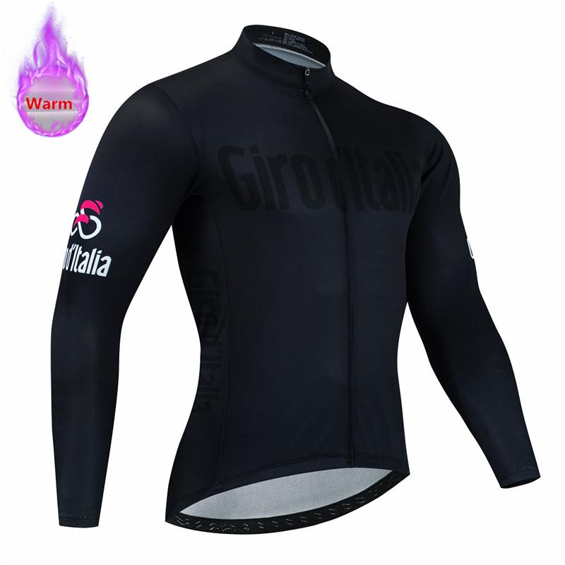 Italia Winter Thermal Fleece Long Sleeve Cycling Jersey Set Bib Pants Ropa Ciclismo Bicycle Clothing MTB Bike Mens Pro Team Suit