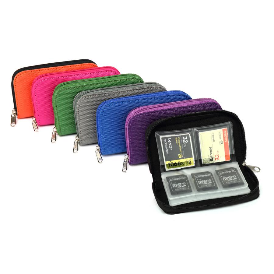 Memory Card Storage Bag Carrying Case Holder Wallet 22 Slots for CF/SD/Micro SD/SDHC/MS/DS Game Accessories memory card box