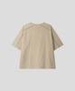 BLACK MOMENT Tech Stitch Oversized T-Shirt [Beige]
