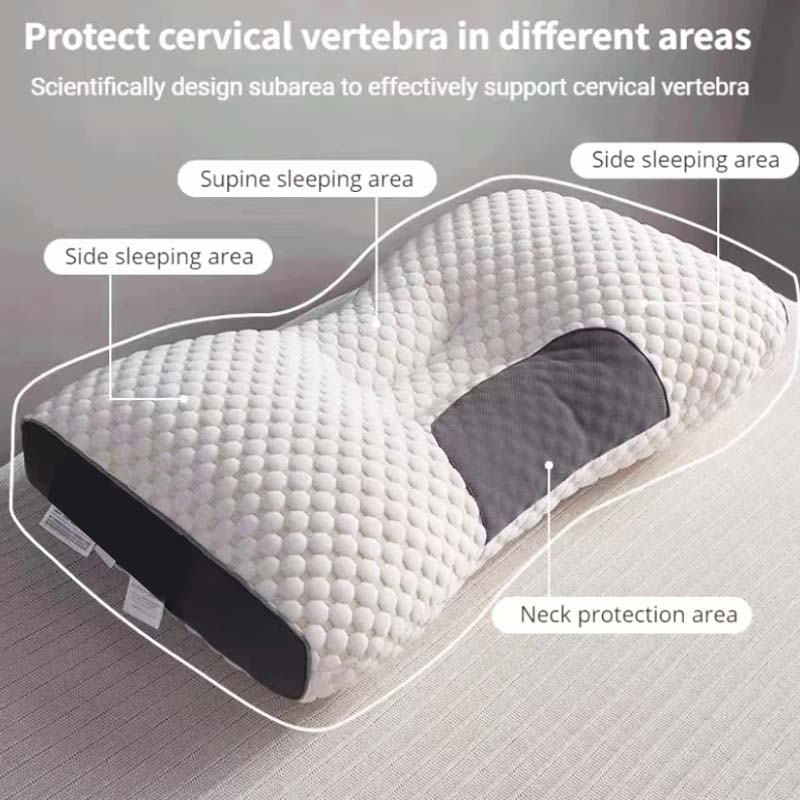 Orthopedic Reverse Traction Pillow Protects Cervical Vertebra and Helps Sleep Single Neck Pillow Can Be Machine Washable 48X74cm