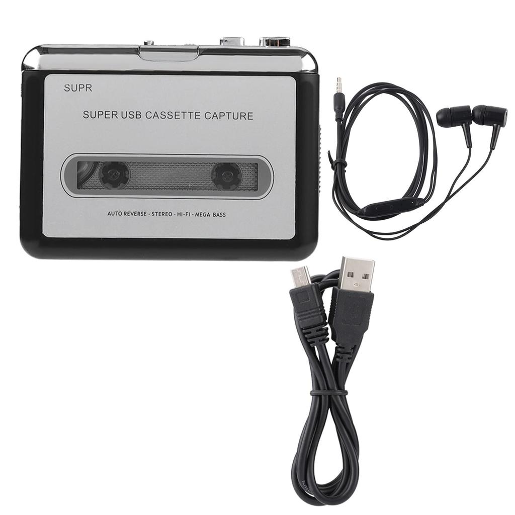 USB Cassette Player Recorder MP3 CD Converter Digital Music Player Compatible with PC Laptop Cassette to MP3 Converter Tape to PC CD Cassette Recorder