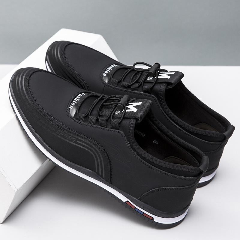 

Doudou shoe manufacturer men s new 2025 spring Doudou shoes casual leather shoes soft-soled men s shoes casual shoes 44 чорний