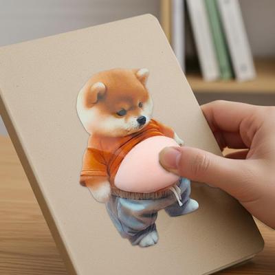 Anti-Collision Sticker Strong Buffering Fat Dog Rubber Bumper Soft Stress Relief Toy for Furniture Corners Cabinets Desks Cute Protective Home Decor