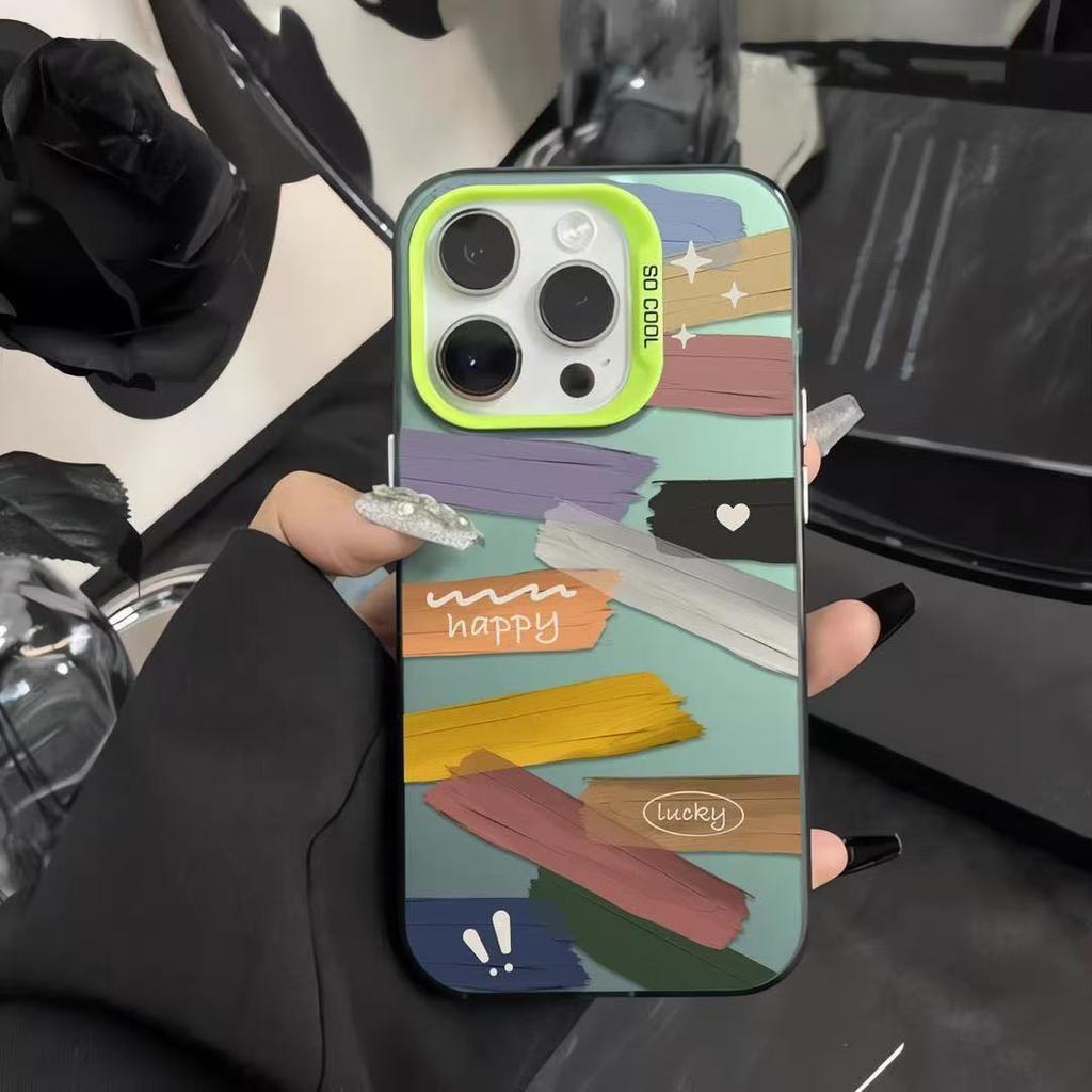 Color Graffiti Is Suitable for Apple 16 Mobile Phone Case iPhone15plus High Value 14 Line Contrast 13 Advanced 17