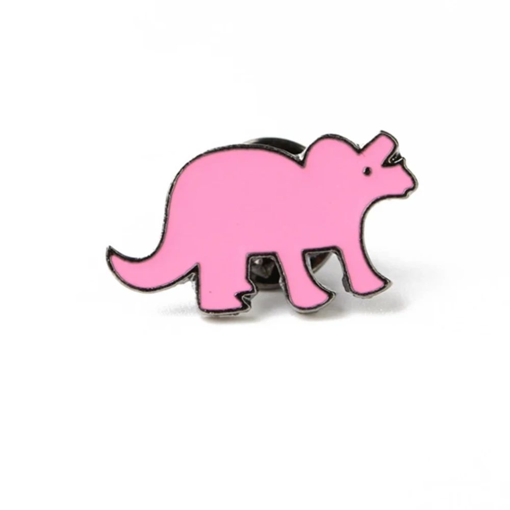 5 Colors Fashion Dinosaur Dragon Brooches Button Pins For Women Kids Collar Badge Animal Jewelry Wholesale