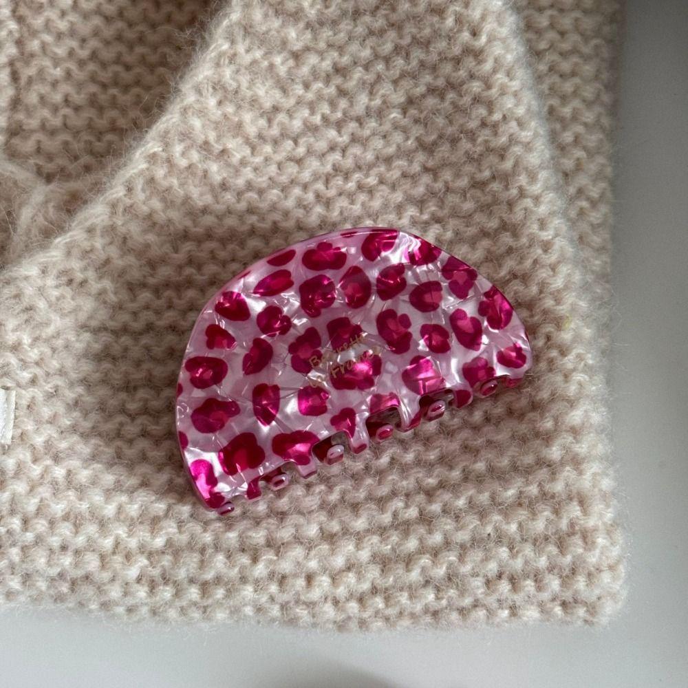 High Sense Hair Claw Clip Sweet Luxury Hair Accessories Fashion Leopard Print Clip  Daily Wear