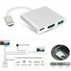 3-in-1 Adapter - ZISONIX - Type C To HDMI - USB 3.0 - Charging Port - Compatible with Windows and Macbook