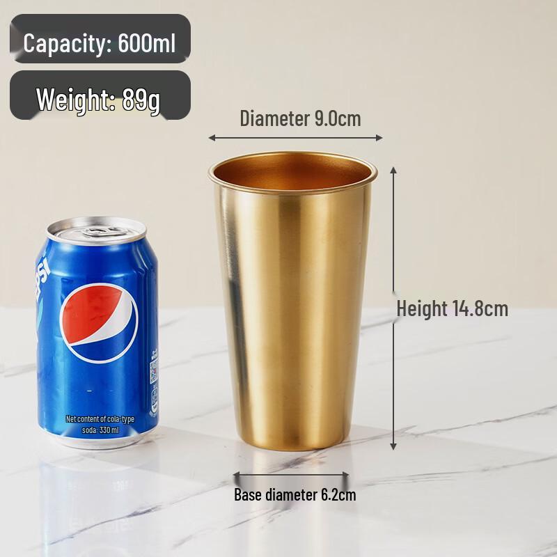 Shengye Restaurant Grade 201 Stainless Steel Water Cup