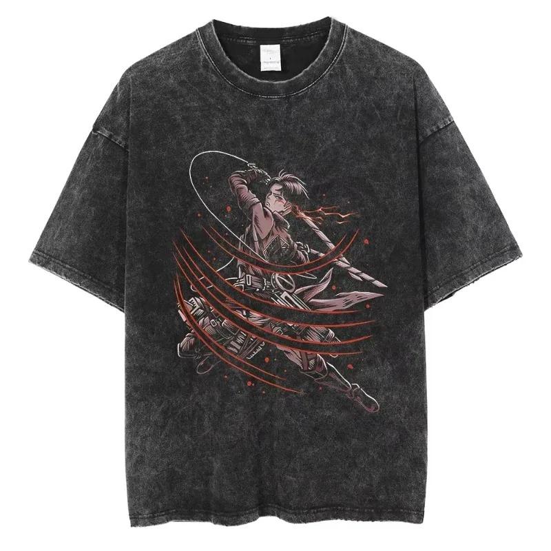 2026 Short Sleeved Round Neck Y2k Tshirt Unisex Clothing New in Top & Tees Unisex T-Shirt Anime Attack On Titan Eren Jaeger Printed