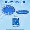 Sommer-Schwimmfloß für Hunde, aufblasbares Wasser-Schwimmfloß für Haustiere, Schwimmreihe mit Pfotenabdruck, geeignet für kleine Hunde