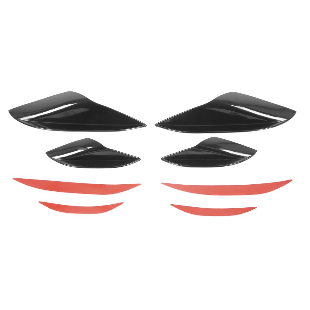 Bumper Fin Car Front Bumper Side Splitter Canards Lip Spoiler Deflector Replacement for