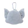 Tees Factory Tom and Jerry Plush Toy with Carabiner, Zipper Mascot, Dusty ColorTom, Approx. H136xW174xD65mm (TJ-5546995DT)