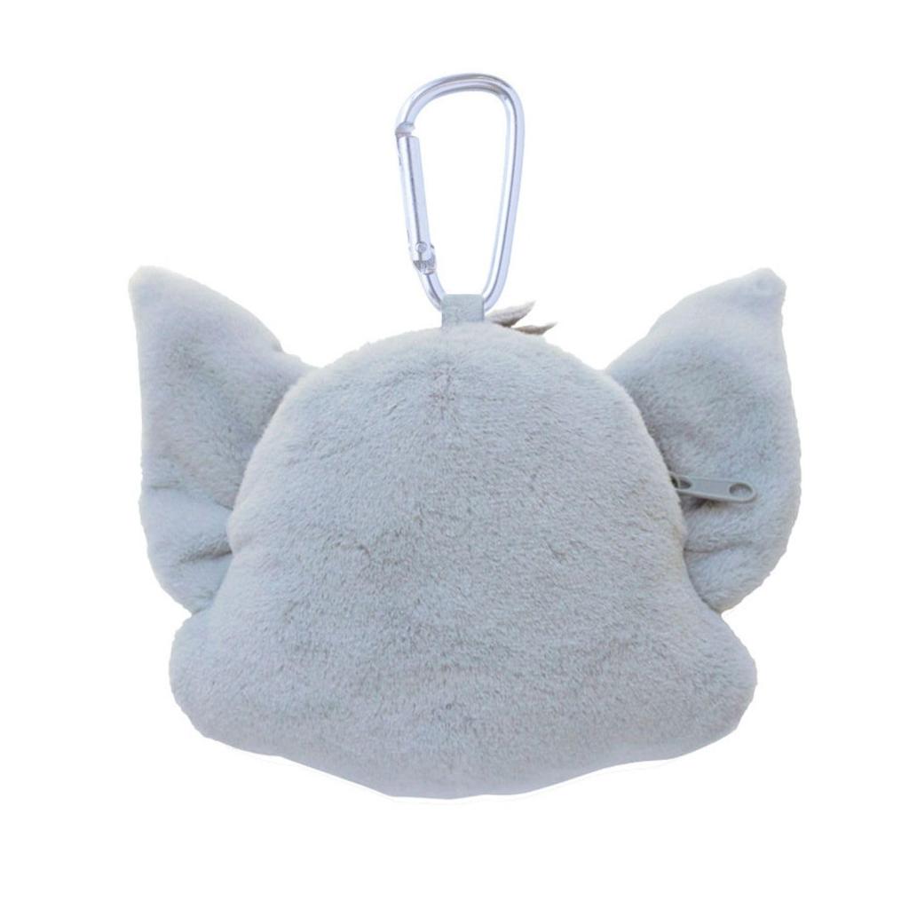 Tees Factory Tom and Jerry Plush Toy with Carabiner, Zipper Mascot, Dusty ColorTom, Approx. H136xW174xD65mm (TJ-5546995DT)
