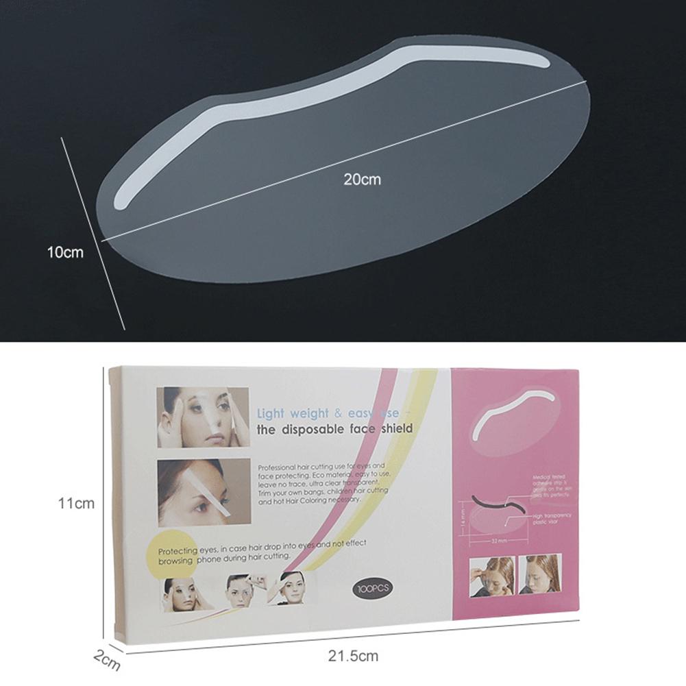 50-500Pcs Shower Clear Visors Lashes Tool Haircut Face Eye Shield Makeup Eyelash Salon Eye Protector Hairdressing Tools