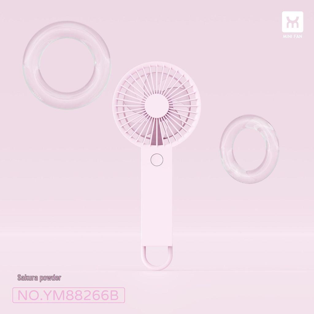 2026 USB Rechargeable Foldable Small Handheld & Neck-Hanging Fan