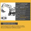 1/20 RC Excavator Dumper with Light Music 2.4GHz 11CH Big RC Truck Engineering Vehicles Educational Toys for Kids Christmas Gift