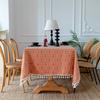 Small Fresh Pure Cotton Dining Table Cloth Party Indoor Gaibuwen Art Cotton Small Floral Table Cloth Art