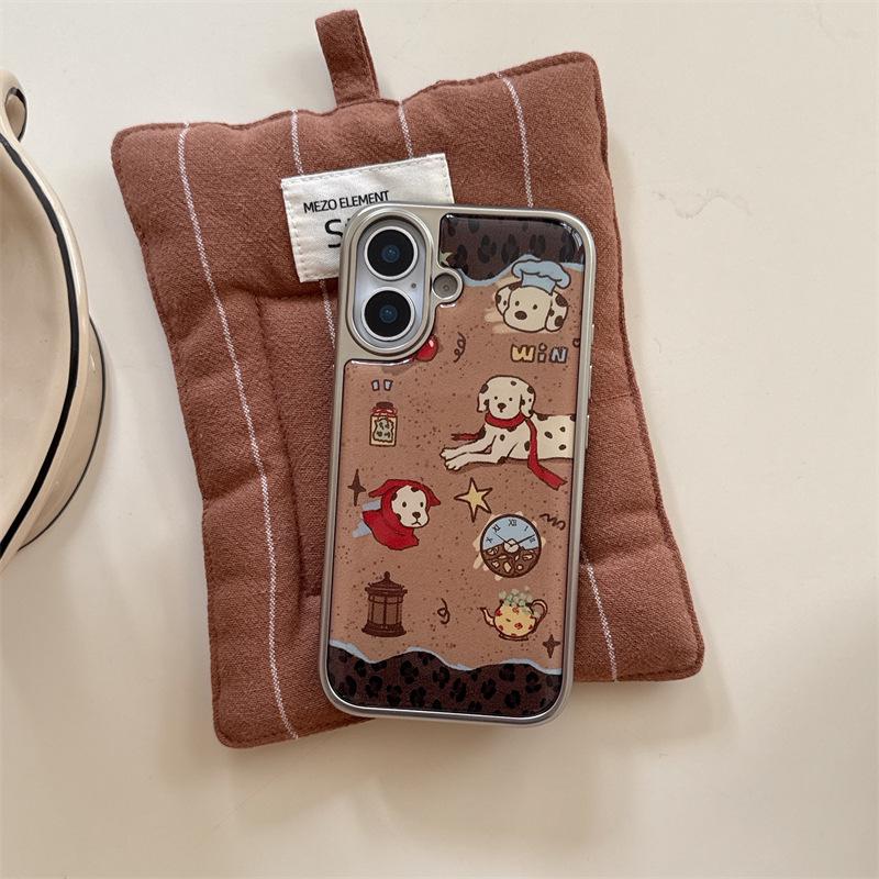 

Ink Splash Dog iPhone Case for 14, 15, 16, 17 ProMax - Cute Fall/Winter Design iPhone 15