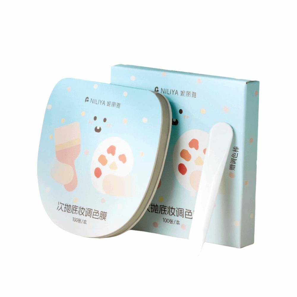 Disposable Foundation Blend Paper Pad No-wash Foundation Color Mixing Papers  Makeup Accessories A