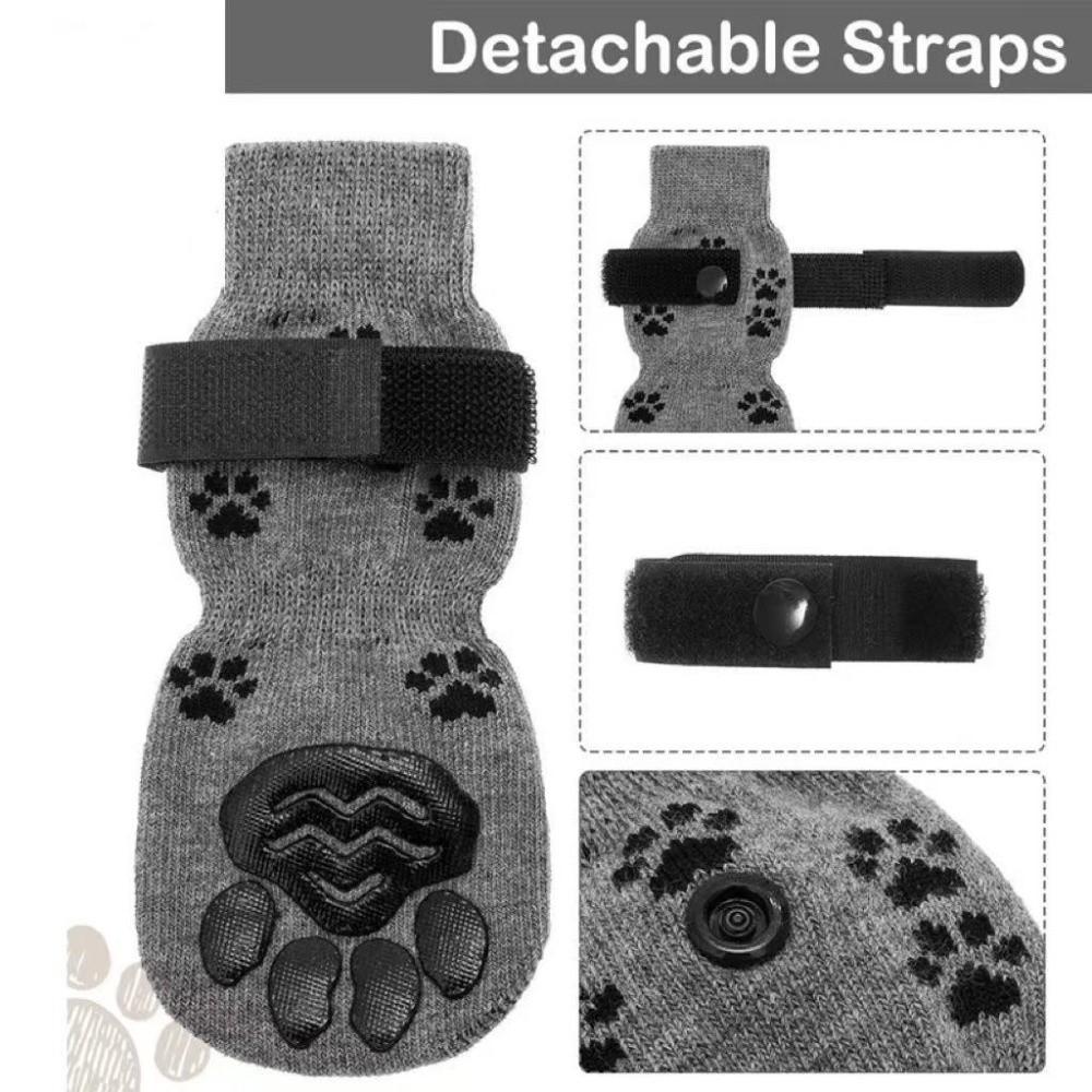 4Pcs/Set Anti-slip Dog Socks Waterproof Pet Paw Protector Portable Dog Foot Cover  Pet Supplies